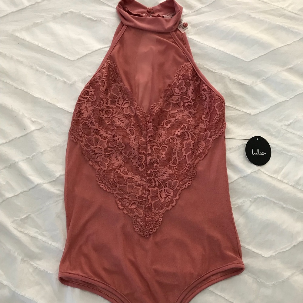 Lace & mesh bodysuit!